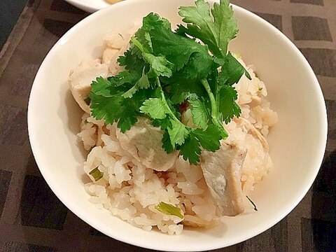 炊飯器でシンガポール風チキンライス